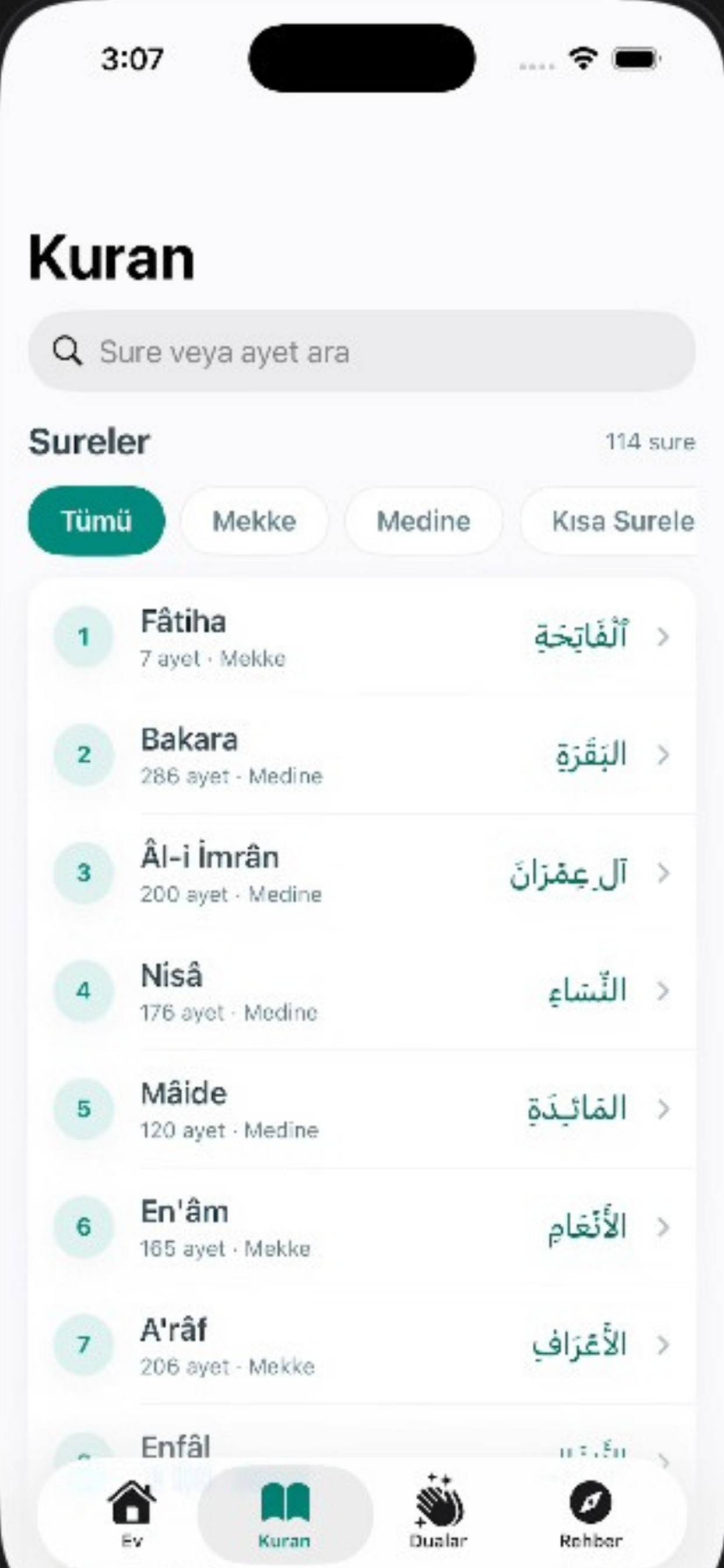 Kuran Ekranı