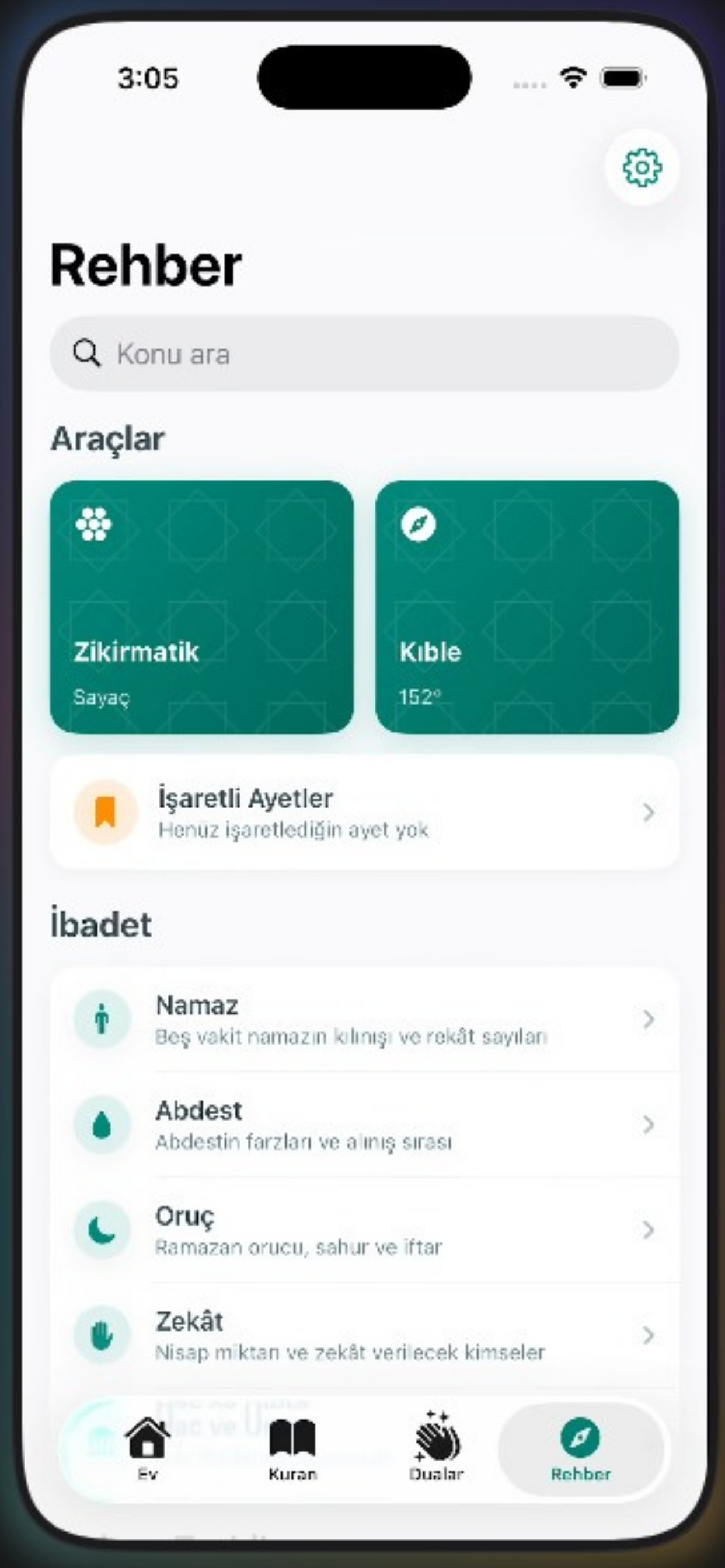 Rehber Ekranı